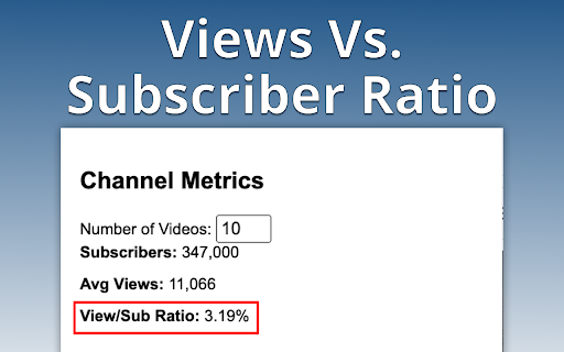 YouTube Channel Metrics from Chrome web store to be run with OffiDocs Chromium online YouTube Channel Metrics from Chrome web store to be run with OffiDocs Chromium online