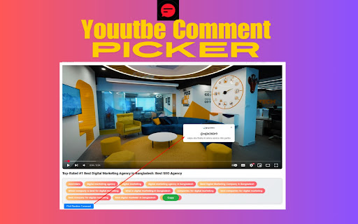 YouTube Comment Picker from Chrome web store to be run with OffiDocs Chromium online YouTube Comment Picker from Chrome web store to be run with OffiDocs Chromium online