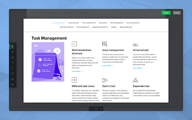 Zoho Projects from Chrome web store to be run with OffiDocs Chromium online Zoho Projects from Chrome web store to be run with OffiDocs Chromium online
