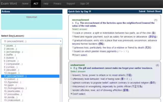 ACT Test Vocabulary from Chrome web store to be run with OffiDocs Chromium online ACT Test Vocabulary from Chrome web store to be run with OffiDocs Chromium online