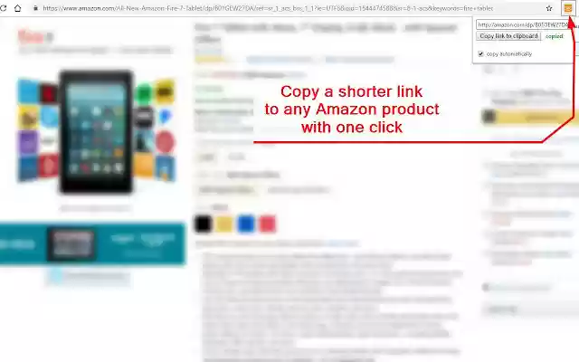 Amazon Product Link Shortener from Chrome web store to be run with OffiDocs Chromium online Amazon Product Link Shortener from Chrome web store to be run with OffiDocs Chromium online