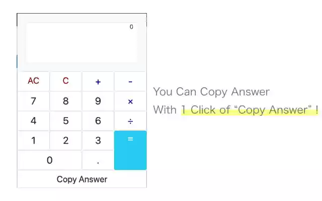 Answer Copy Calculator from Chrome web store to be run with OffiDocs Chromium online Answer Copy Calculator from Chrome web store to be run with OffiDocs Chromium online