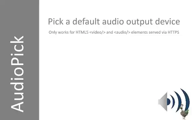 AudioPick from Chrome web store to be run with OffiDocs Chromium online AudioPick from Chrome web store to be run with OffiDocs Chromium online