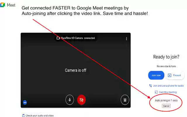 Auto join for Google Meet from Chrome web store to be run with OffiDocs Chromium online Auto join for Google Meet from Chrome web store to be run with OffiDocs Chromium online