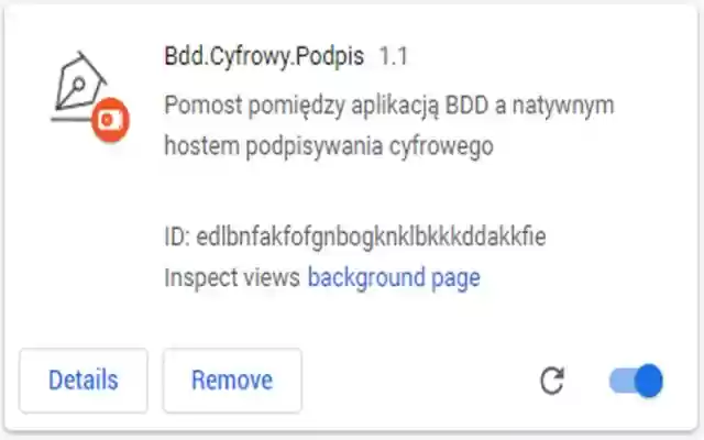 Bdd.Cyfrowy.Podpis from Chrome web store to be run with OffiDocs Chromium online Bdd.Cyfrowy.Podpis from Chrome web store to be run with OffiDocs Chromium online