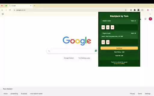Blackjack By Tom from Chrome web store to be run with OffiDocs Chromium online Blackjack By Tom from Chrome web store to be run with OffiDocs Chromium online