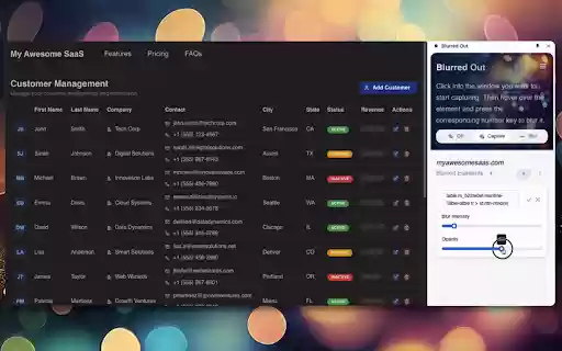 Blurred Out from Chrome web store to be run with OffiDocs Chromium online Blurred Out from Chrome web store to be run with OffiDocs Chromium online