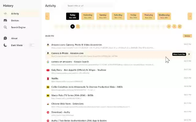 Check History from Chrome web store to be run with OffiDocs Chromium online Check History from Chrome web store to be run with OffiDocs Chromium online