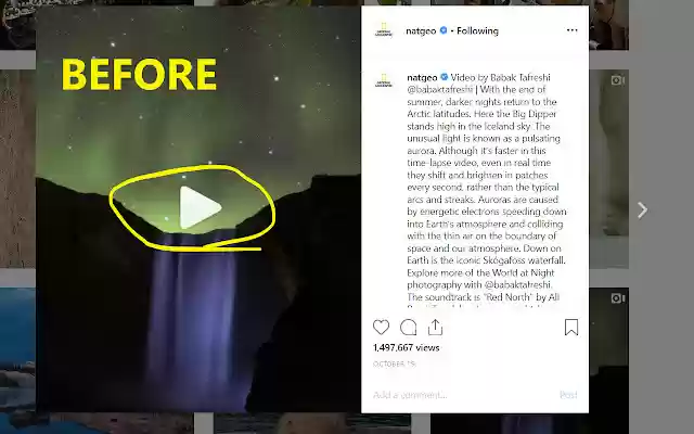 Controls for Instagram Videos from Chrome web store to be run with OffiDocs Chromium online Controls for Instagram Videos from Chrome web store to be run with OffiDocs Chromium online
