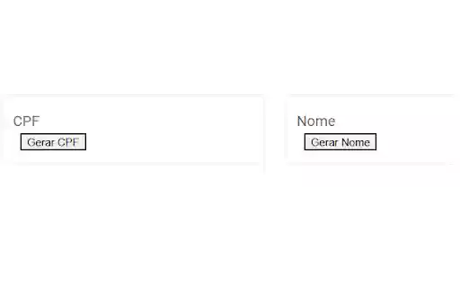 CPF Fake Generator from Chrome web store to be run with OffiDocs Chromium online CPF Fake Generator from Chrome web store to be run with OffiDocs Chromium online