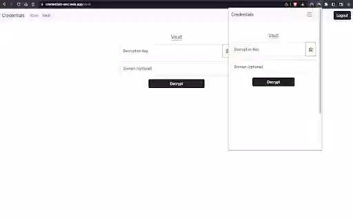 Credentials from Chrome web store to be run with OffiDocs Chromium online Credentials from Chrome web store to be run with OffiDocs Chromium online