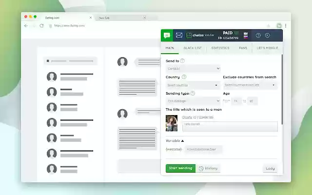 Dating Multi account chats / mails from Chrome web store to be run with OffiDocs Chromium online Dating Multi account chats / mails from Chrome web store to be run with OffiDocs Chromium online