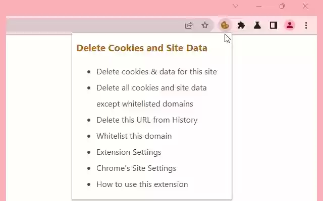 Delete Cookies and Site Data from Chrome web store to be run with OffiDocs Chromium online Delete Cookies and Site Data from Chrome web store to be run with OffiDocs Chromium online