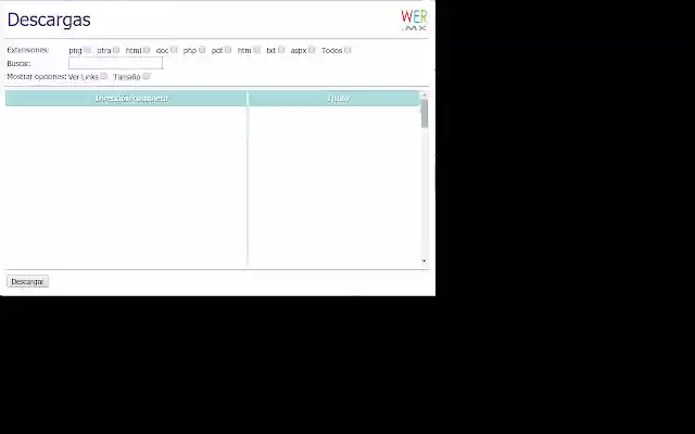 Descargas from Chrome web store to be run with OffiDocs Chromium online Descargas from Chrome web store to be run with OffiDocs Chromium online