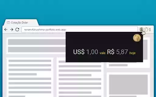 Dólar Valor Consulta Rápida from Chrome web store to be run with OffiDocs Chromium online Dólar Valor Consulta Rápida from Chrome web store to be run with OffiDocs Chromium online