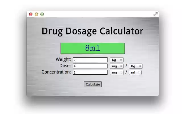 Dosage from Chrome web store to be run with OffiDocs Chromium online Dosage from Chrome web store to be run with OffiDocs Chromium online