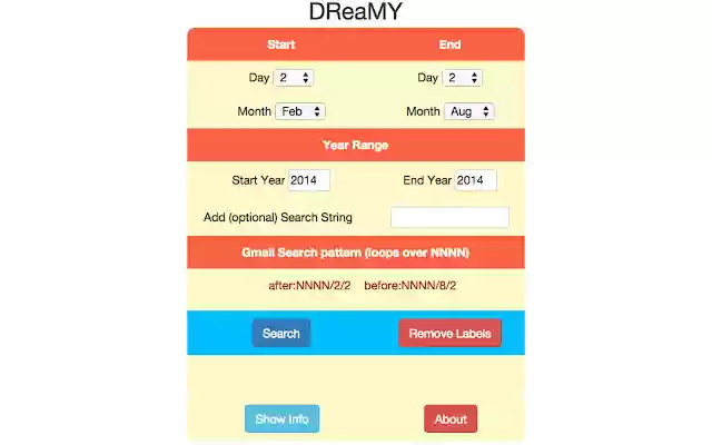 DReaMY Gmail Search from Chrome web store to be run with OffiDocs Chromium online DReaMY Gmail Search from Chrome web store to be run with OffiDocs Chromium online