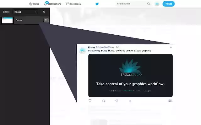 Erizos Social from Chrome web store to be run with OffiDocs Chromium online Erizos Social from Chrome web store to be run with OffiDocs Chromium online