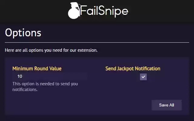FailSnipe from Chrome web store to be run with OffiDocs Chromium online FailSnipe from Chrome web store to be run with OffiDocs Chromium online