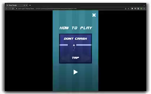 Flying Triangle Game HTML5 Game from Chrome web store to be run with OffiDocs Chromium online Flying Triangle Game HTML5 Game from Chrome web store to be run with OffiDocs Chromium online