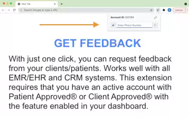 Get Feedback from Chrome web store to be run with OffiDocs Chromium online Get Feedback from Chrome web store to be run with OffiDocs Chromium online
