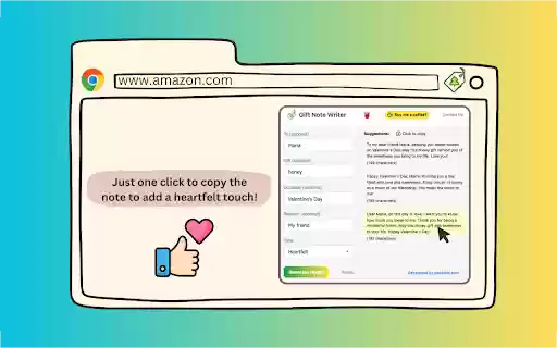 Gift Note Writer from Chrome web store to be run with OffiDocs Chromium online Gift Note Writer from Chrome web store to be run with OffiDocs Chromium online