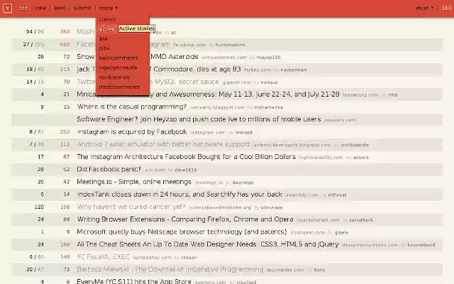 Hacker News Enhancement Suite from Chrome web store to be run with OffiDocs Chromium online Hacker News Enhancement Suite from Chrome web store to be run with OffiDocs Chromium online
