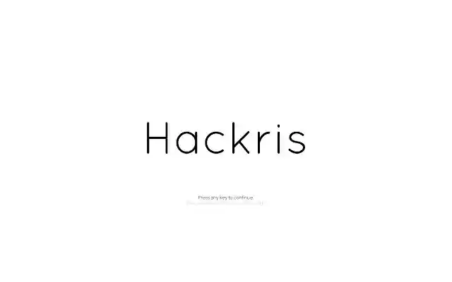 Hackris from Chrome web store to be run with OffiDocs Chromium online Hackris from Chrome web store to be run with OffiDocs Chromium online
