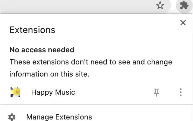Happy Music from Chrome web store to be run with OffiDocs Chromium online Happy Music from Chrome web store to be run with OffiDocs Chromium online