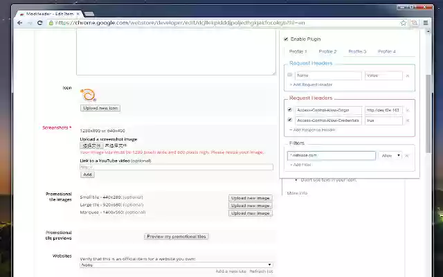 HeaderModify from Chrome web store to be run with OffiDocs Chromium online HeaderModify from Chrome web store to be run with OffiDocs Chromium online
