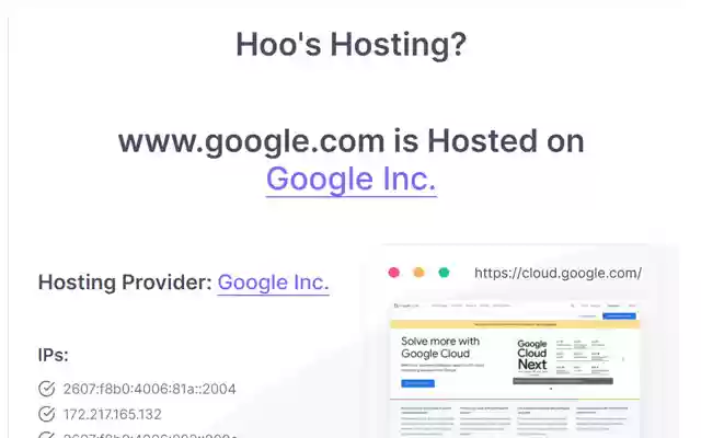 Hoos Hosting Web Hosting Detector from Chrome web store to be run with OffiDocs Chromium online Hoos Hosting Web Hosting Detector from Chrome web store to be run with OffiDocs Chromium online