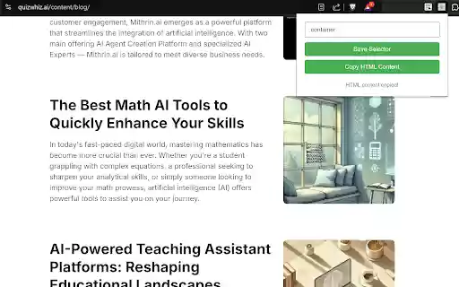 HTML Content Copier from Chrome web store to be run with OffiDocs Chromium online HTML Content Copier from Chrome web store to be run with OffiDocs Chromium online