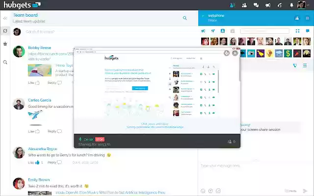 Hubgets Screen Share from Chrome web store to be run with OffiDocs Chromium online Hubgets Screen Share from Chrome web store to be run with OffiDocs Chromium online