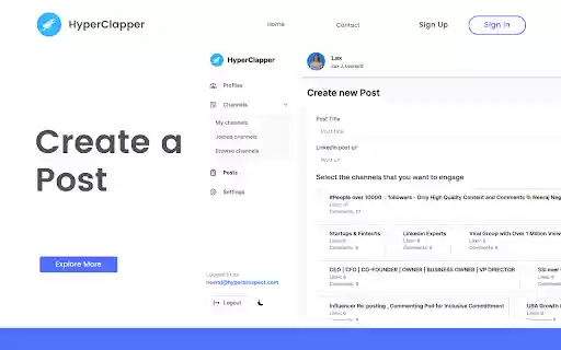 HyperClapper AI Powered Network Companion from Chrome web store to be run with OffiDocs Chromium online HyperClapper AI Powered Network Companion from Chrome web store to be run with OffiDocs Chromium online