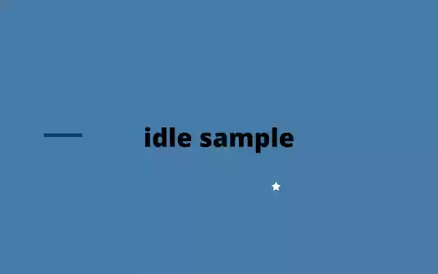 Idle Simple from Chrome web store to be run with OffiDocs Chromium online Idle Simple from Chrome web store to be run with OffiDocs Chromium online