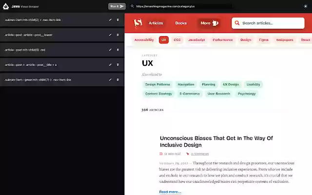 Jawa Visual Scraper from Chrome web store to be run with OffiDocs Chromium online Jawa Visual Scraper from Chrome web store to be run with OffiDocs Chromium online