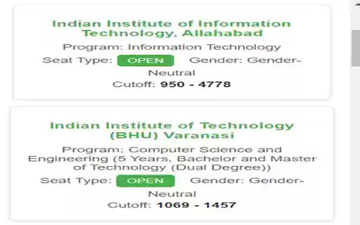 JEE Main College Predictor from Chrome web store to be run with OffiDocs Chromium online JEE Main College Predictor from Chrome web store to be run with OffiDocs Chromium online