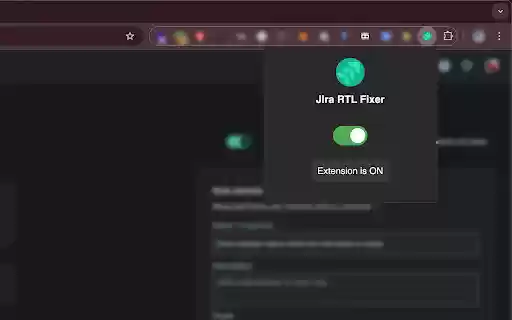Jira RTL Fixer from Chrome web store to be run with OffiDocs Chromium online Jira RTL Fixer from Chrome web store to be run with OffiDocs Chromium online