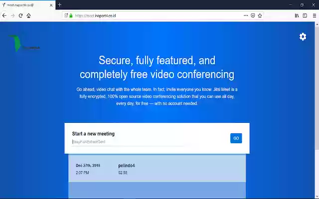 Jitsi Desktop Sharing Pelindo 4 from Chrome web store to be run with OffiDocs Chromium online Jitsi Desktop Sharing Pelindo 4 from Chrome web store to be run with OffiDocs Chromium online