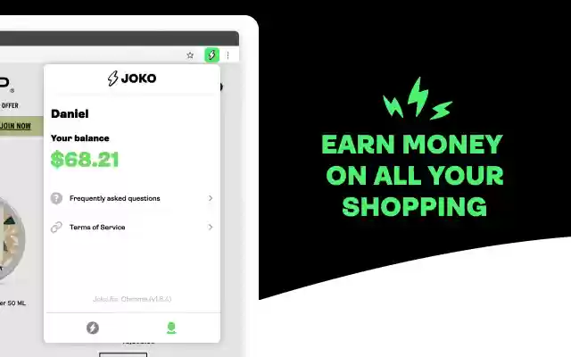 Joko: cashback and good deals from Chrome web store to be run with OffiDocs Chromium online Joko: cashback and good deals from Chrome web store to be run with OffiDocs Chromium online