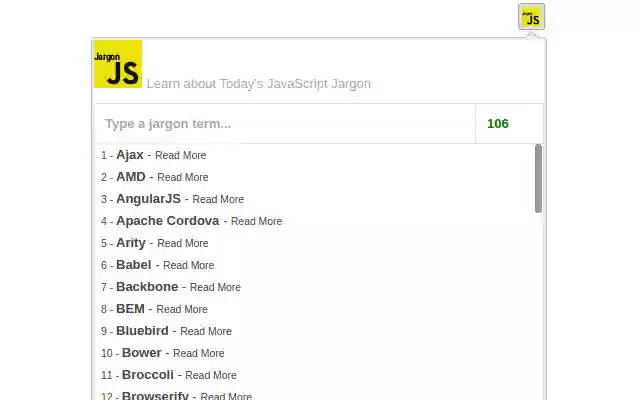 JSJargon from Chrome web store to be run with OffiDocs Chromium online JSJargon from Chrome web store to be run with OffiDocs Chromium online