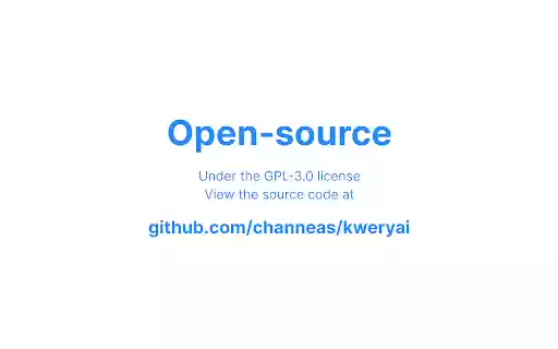 KweryAI from Chrome web store to be run with OffiDocs Chromium online KweryAI from Chrome web store to be run with OffiDocs Chromium online