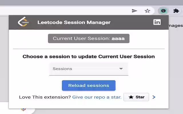 LeetSessionManager from Chrome web store to be run with OffiDocs Chromium online LeetSessionManager from Chrome web store to be run with OffiDocs Chromium online