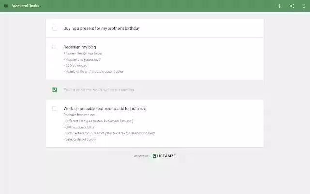 Listanize from Chrome web store to be run with OffiDocs Chromium online Listanize from Chrome web store to be run with OffiDocs Chromium online