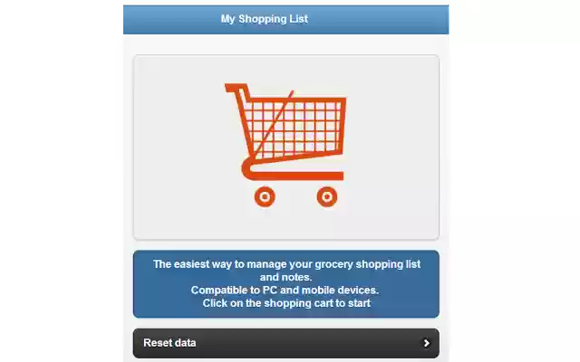 Lister your cloud shopping list from Chrome web store to be run with OffiDocs Chromium online Lister your cloud shopping list from Chrome web store to be run with OffiDocs Chromium online