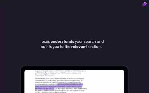 Locus — Smart CTRL + F from Chrome web store to be run with OffiDocs Chromium online Locus — Smart CTRL + F from Chrome web store to be run with OffiDocs Chromium online
