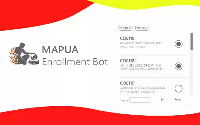 Mapua Enrollment Bot from Chrome web store to be run with OffiDocs Chromium online Mapua Enrollment Bot from Chrome web store to be run with OffiDocs Chromium online