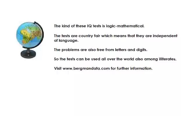 Mensa IQ test from Chrome web store to be run with OffiDocs Chromium online Mensa IQ test from Chrome web store to be run with OffiDocs Chromium online