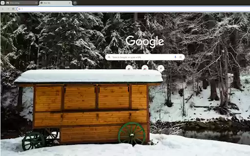 mobile home in a snowy forest from Chrome web store to be run with OffiDocs Chromium online mobile home in a snowy forest from Chrome web store to be run with OffiDocs Chromium online