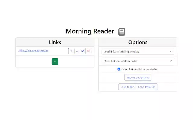 Morning Reader from Chrome web store to be run with OffiDocs Chromium online Morning Reader from Chrome web store to be run with OffiDocs Chromium online